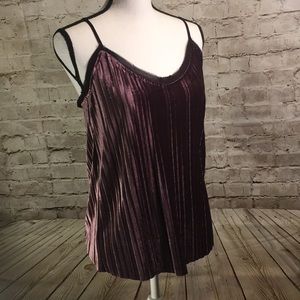 Jasmine and Juliana Purple Velvet feel tank
